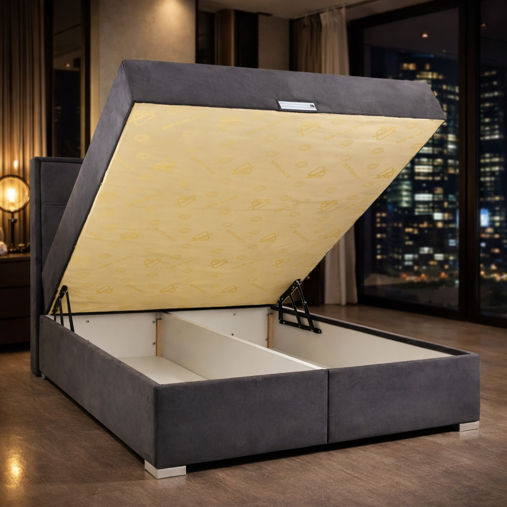 Pat Nora 180x200cm, Gri antracit catifea