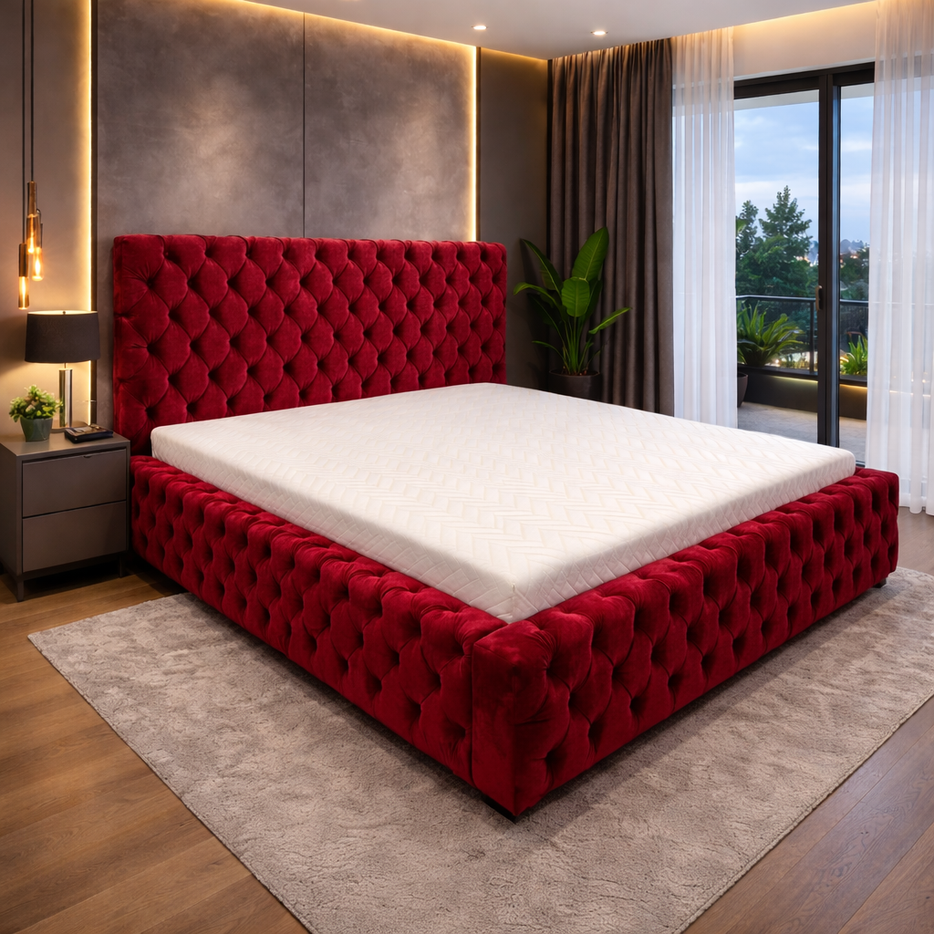 Pat Royal 180x200cm, Gri antracit catifea