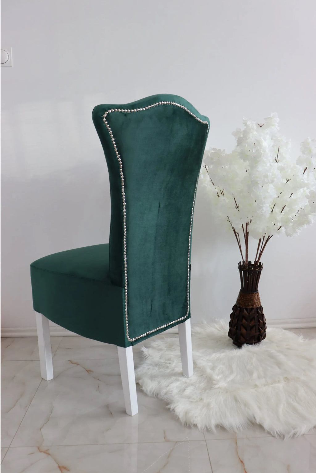 Set Masă și 12 Scaune Royal, Verde Smarald