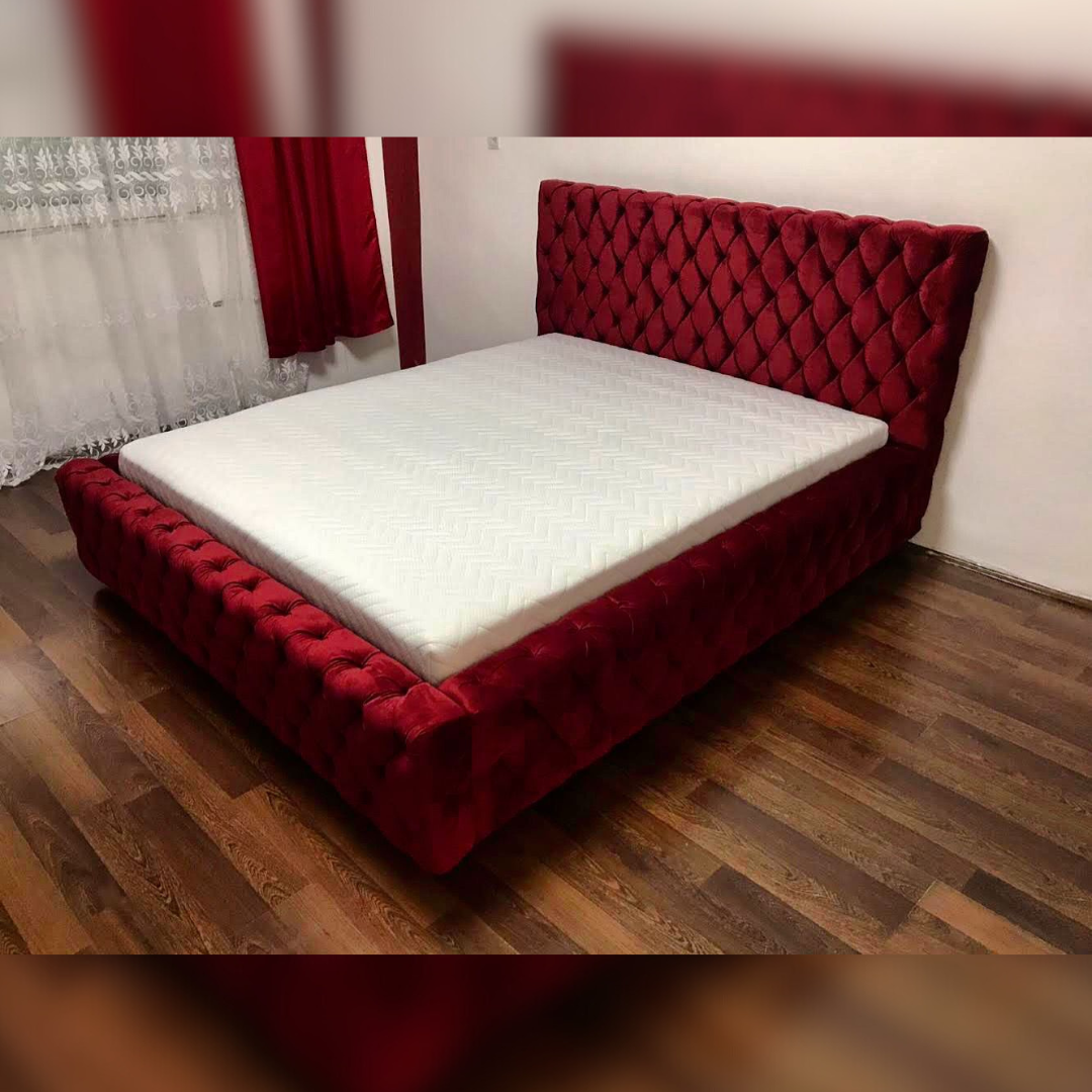 Pat Royal 180x200cm, Gri antracit catifea